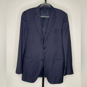 Canali 52EU 42US Checkered Navy Blue Blazer EUC